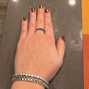 Swarovski tennis bracelet CZ small to large every other